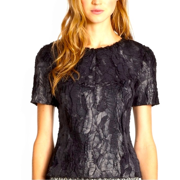 BCBGMAXAZRIA TULUM Short-Sleeve Coated Faux-Fur S in pristine condition - Picture 2 of 10